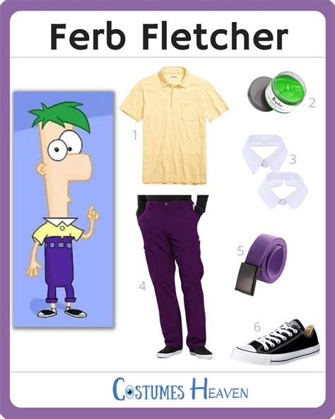 The Easy Way To Dress Like Ferb Fletcher Phineas And Ferb Costume Phineas And Ferb Ferb And