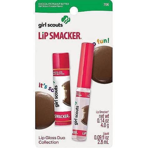 Girl Scout Cookies Tagalongs Chocolate Peanut Butter Lip Smacker Lip