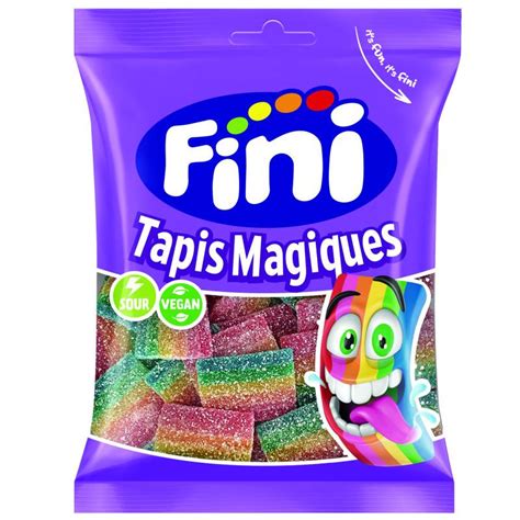 12 Sachets Bonbons Fini Tapis Magiques Halal Fizz 90 Grammes Sachets