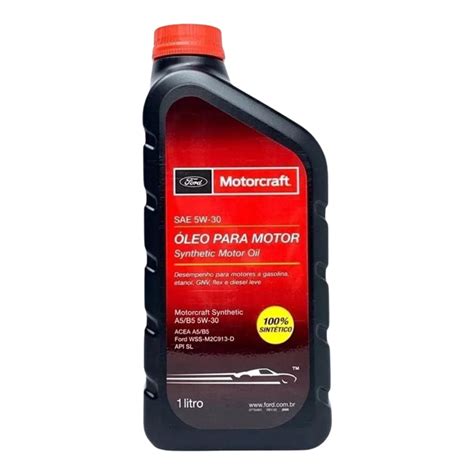 Óleo Motorcraft 5w30 A5 Sintético Original Ford 1l Motorcraft Empório