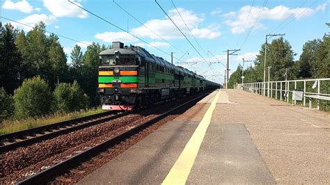 Подвижной состав на платформе Росинка (перегон Строганово - Мшинская ...