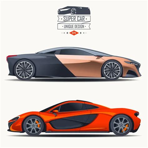 Super concepto de diseño de coches moderna ilustración realista Vector