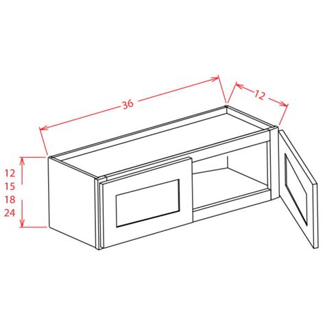 W3615 Oxford Mist Wall Cabinet RTA RTA Kitchen Cabinets