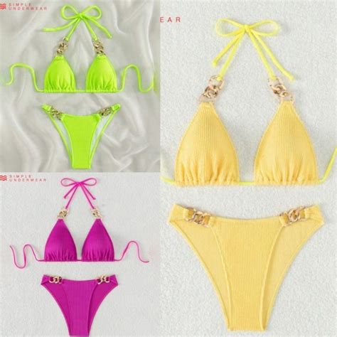 Simple Underwear bikini ดเทลแตงโซ Shopee Thailand