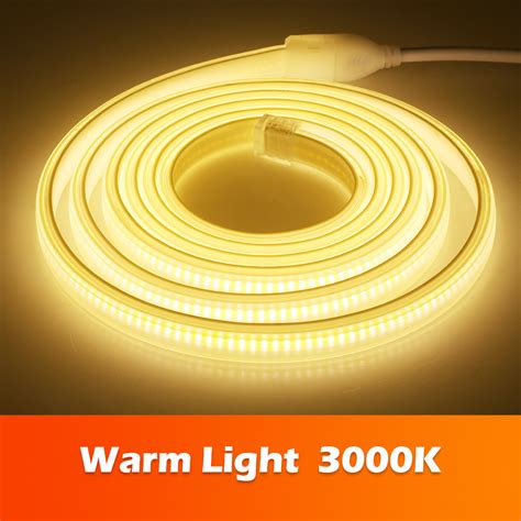 Ac V Cob Led Chip Leds M Super Brightness Flexible Led Strip Light