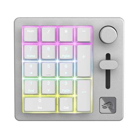 WIRELESS NUMPAD (นัมแพดไร้สาย) GLORIOUS GMMK NUMPAD (PREBUILT) (WHITE ICE)