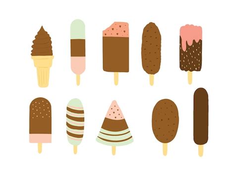 Premium Vector Vector Hand Drawn Ice Cream Cones