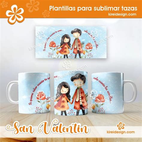 Plantillas Para Sublimar Tazas San Valent N Kireidesign