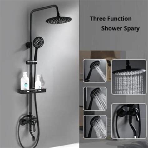 Shower Set With Faucet 4 In1Square Shower Set 304 Stainless Steel Hot And Cold Bathroom Water