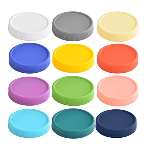 4pcs Plastic Replacement Jar Lids 86mm Caps For Large Glass Or Plastic Wide Mouth Jar Lid Food