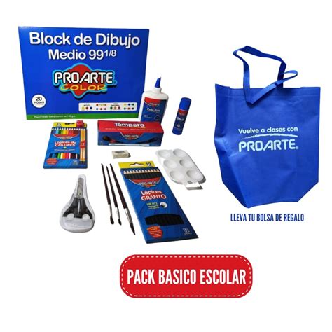 PROARTE Pack Básico Escolar Proarte | falabella.com