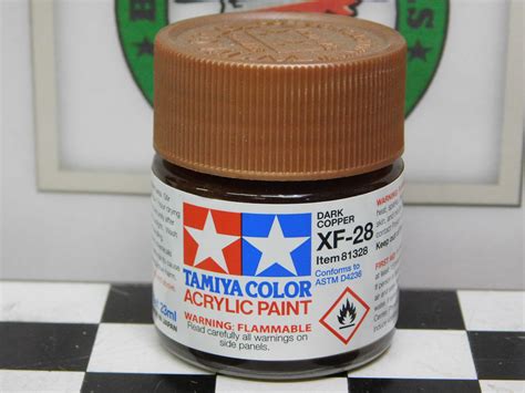 Tamiya Xf 28 Flat Dark Copper Acrylic Paint Tam81328