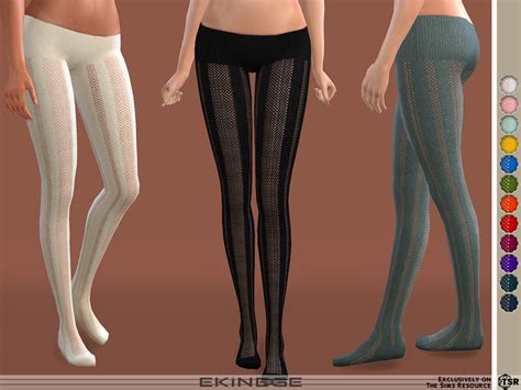 The Sims Resource Knit Stripe Tights