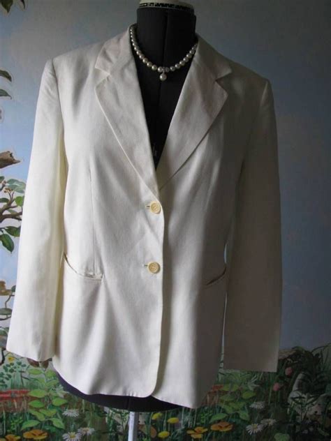 Talbots Petites Made Of Italian Fabric Biege Blazer Suit Jacket Sz P