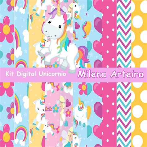 Kit Digital Unicornio Elo Produtos Especiais