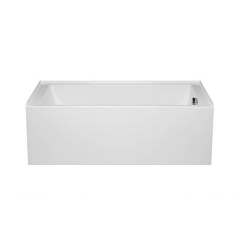 Malibu Home Driftwood Ada Rh Rectangle Soaking Bathtub 60x 30x 18 In