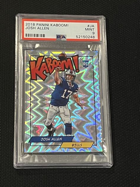 2018 Panini Kaboom Josh Allen Rookie PSA 9 K JA RC Bills EBay