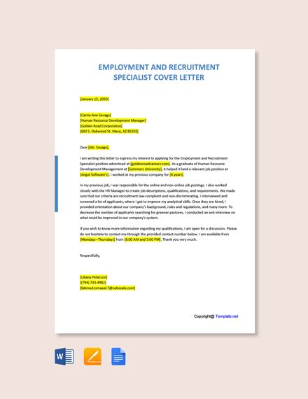 Editable Employment Offer Letter Template Google Docs Word