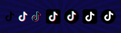 Cole O De Cones De Tik Tok Pretos Logotipo De M Dia Social Arte De