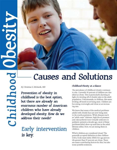 Childhood Obesity - Causes and Considerations - Obesity Action Coalition