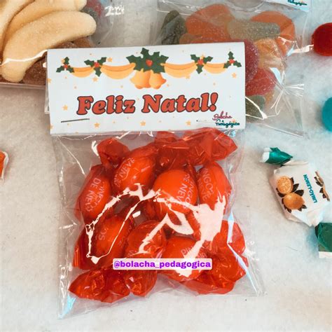 Tag Para Saquinho De Bala Natal Bolacha Pedag Gica