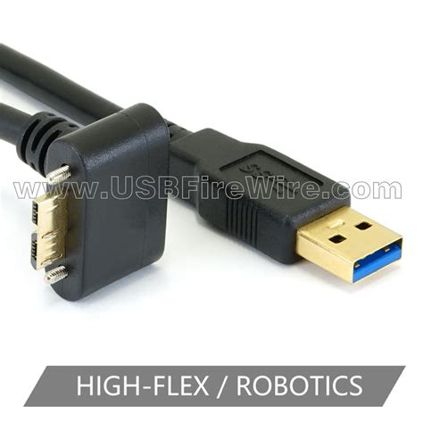 Usb 3 0 A To Down Angle Locking Micro B High Flex 877 522 3779