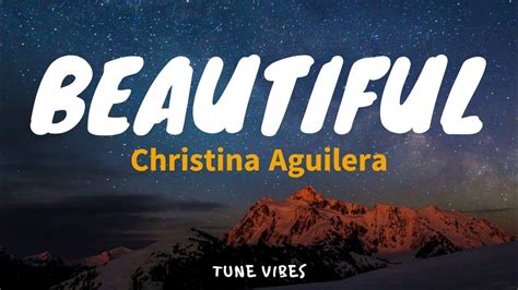 Beautiful Christina Aguilera Lyrics Youtube