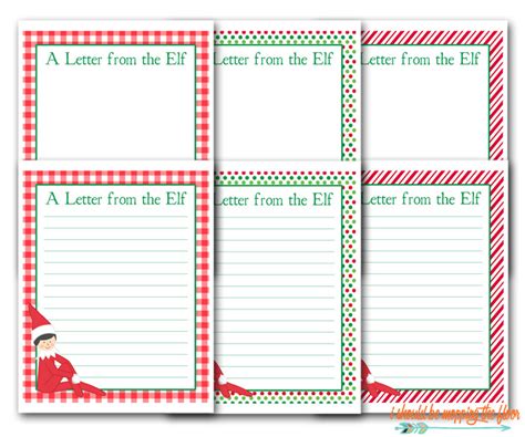 Printable Letters From The Elf On A Shelf