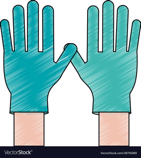 Medical Latex Gloves Royalty Free Vector Image