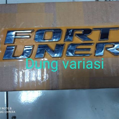 Jual Emblem Belakang Tulisan Fortuner Chrome Di Seller Lilliaa Shop