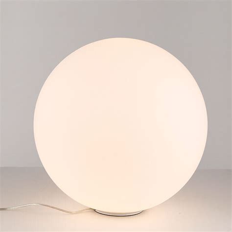 Modern Milky White Globe Glass Table Light Bedroom Desk Lamp Lighting