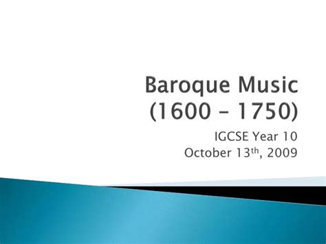 Ppt Baroque Music 1600 1750 Powerpoint Presentation Free