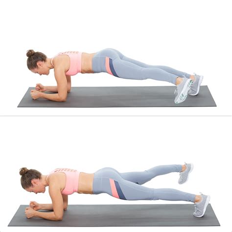 Elbow Plank With Side Step Bodyweight Arm Workout POPSUGAR Fitness