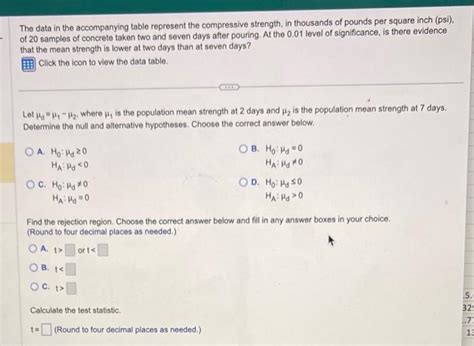 Solved Data TableThe Data In The Accompanying Table Chegg