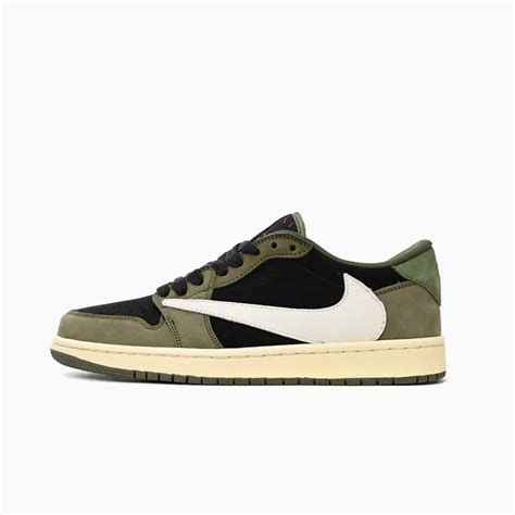 Air Jordan 1 X Travis Scott Olive Sneakers - GOAT AE