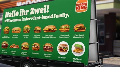 Plant Based Sortiment Burger King Versus McDonald S