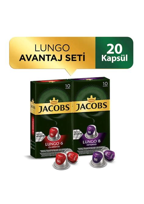 Jacobs Lungo Kapsül Kahve Avantaj Seti 2 x 10 lu Fiyatları ve Özellikleri