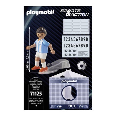 Playmobil Sports Et Action Joueur De Football Argentin