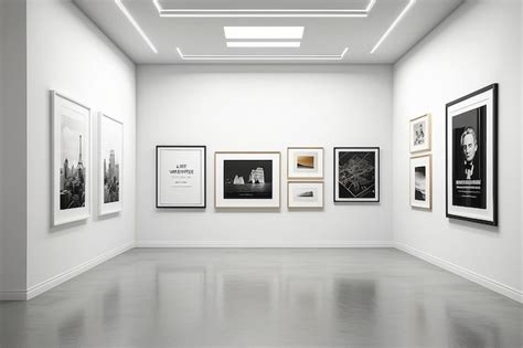 Premium AI Image | Curated Excellence Museum Wall Art Display Mockup ...