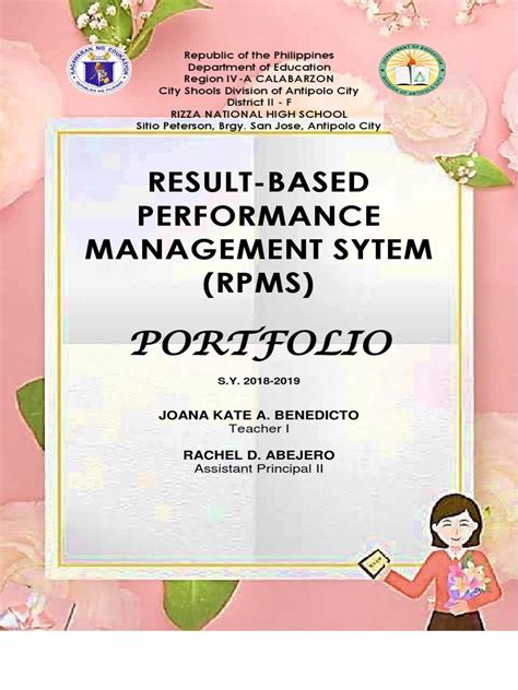 Result Based Performance Management Sytem Rpms Portfolio Pdf