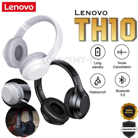 Jual Lenovo ThinkPlus TH10 2 in 1 HiFi CVC AUX Wireless Bluetooth On ...