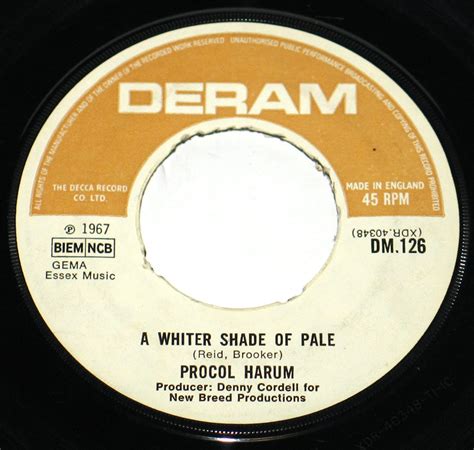 Procol Harum A Whiter Shade Of Pale Original St Pressing Album Cover