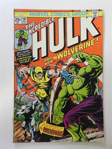 The Incredible Hulk 181 1974 FR GD Condition MVS Missing Comic