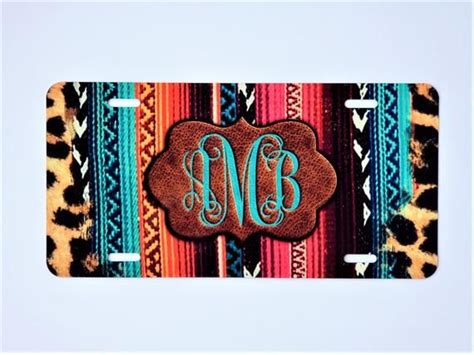 Personalized Front License Plate Monogram Custom License - Etsy ...