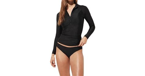J Crew Classic Full Coverage Bikini Bottom In Black Lyst