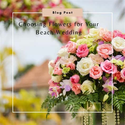 Choosing Flowers for Your Beach Wedding - Seaside Bride