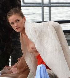 SWIMWEAR Alicia Agneson Flashes Her Tits On Holiday In Lake Como MQ Tag Phun