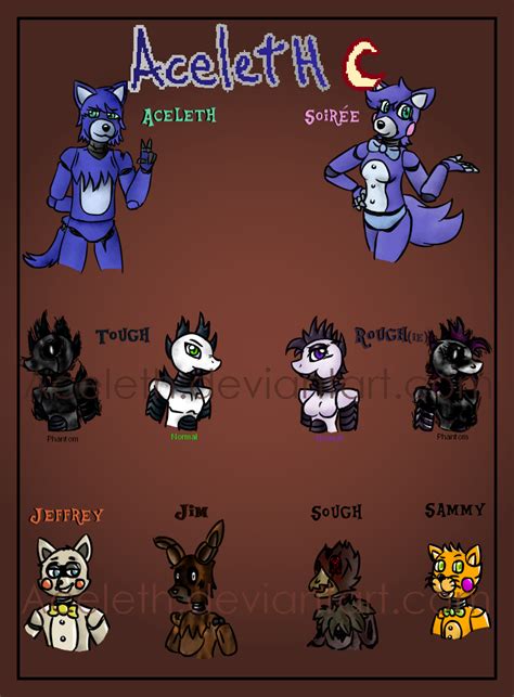 Fnaf Ocs All My Characters From Roleplays 33 By Leth Draws On Deviantart