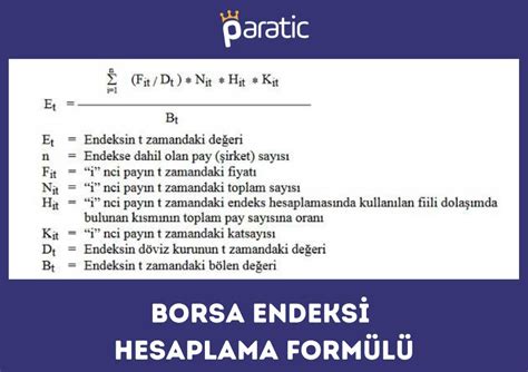 Endeks Nedir Borsa Endeksi Yat R M Nas L Yap L R Paratic