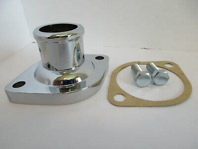 Sb Bb Mopar Chrome Water Neck Thermostat Housing W Gasket